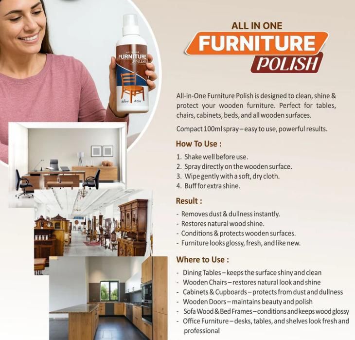 All In One Furniture Polish 450 grm Pack of 3|Bestseller