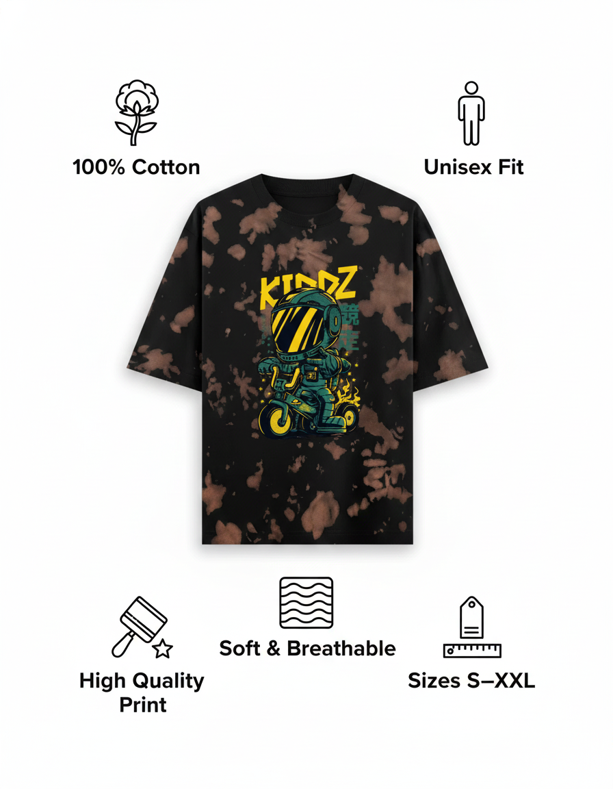 Unisex Tie Dye Oversized T-Shirt |KIDZ
