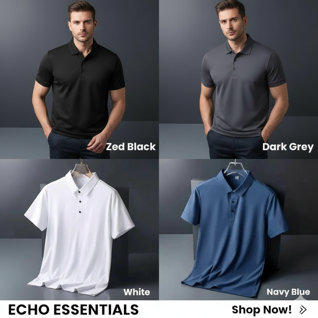 Poly Cotton Solid Half Sleeves Mens Polo T-shirt (Pack of 4)